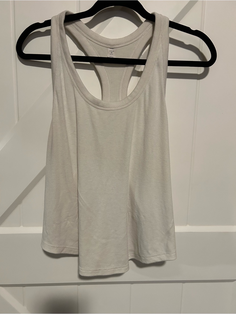 Old Navy Ultralite GO-DRY White Racerback Crop Tank Top